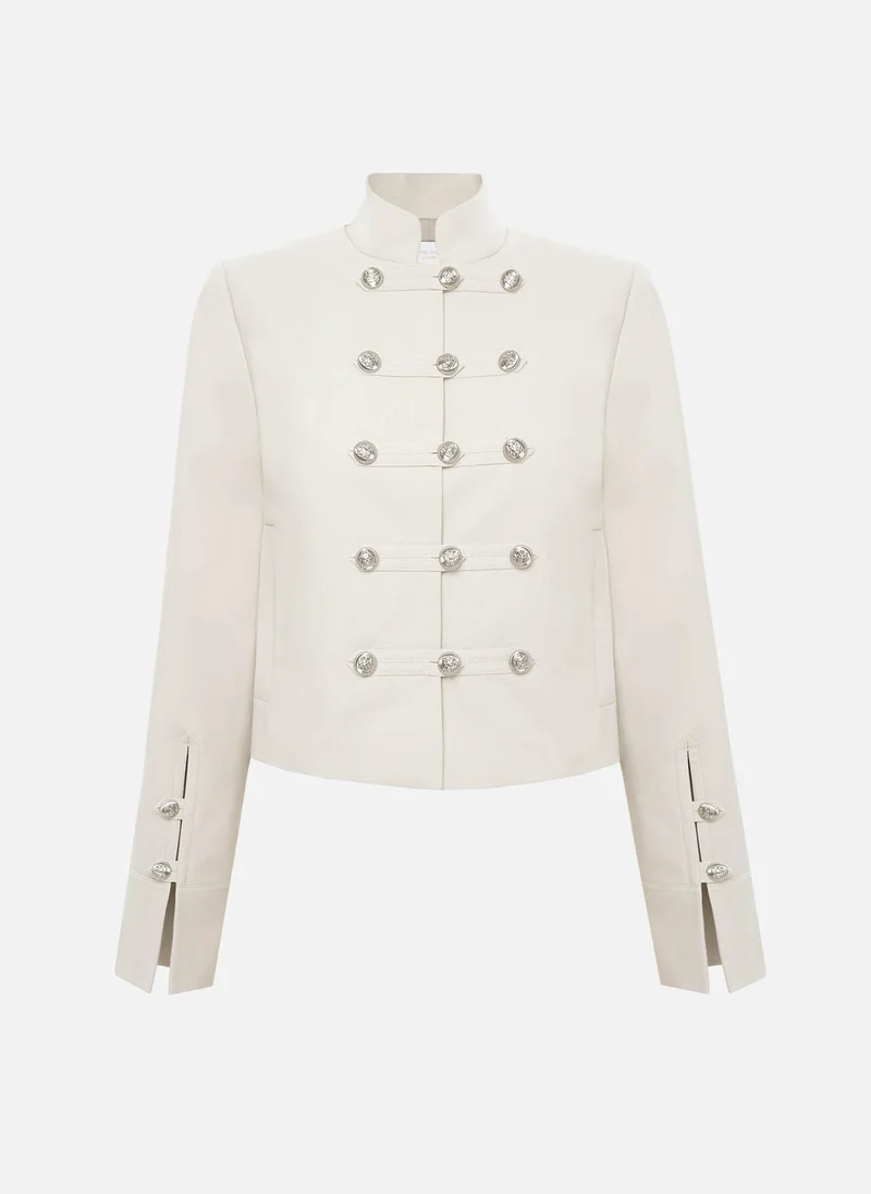 Lichi Hussar-style jacket with metallic buttons