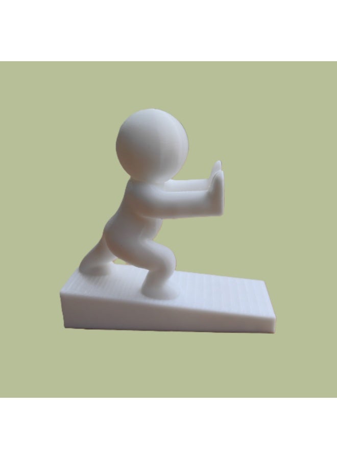 مصد باب زخرفي، مصد باب لطيف، مسدس باب للمنزل والمكتب، يعمل على جميع الأسطح، غير خدش، قبضة قوية (صغير A) - Image 3