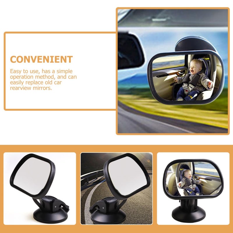 Universal Rear View Mirror for Car Backseat Wide Angle Shatterproof with Suction Cup - Image 4