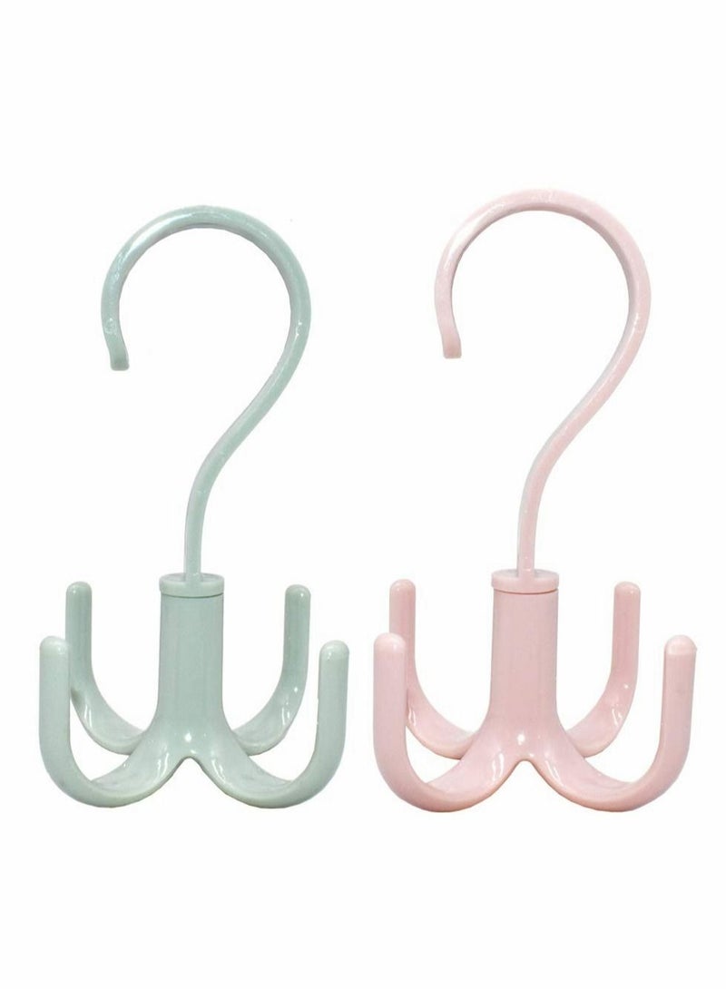 Excefore 360 Degree Rotatable Hook Wardrobe Multi-Functional Bag Tie Hanger  - Image 5
