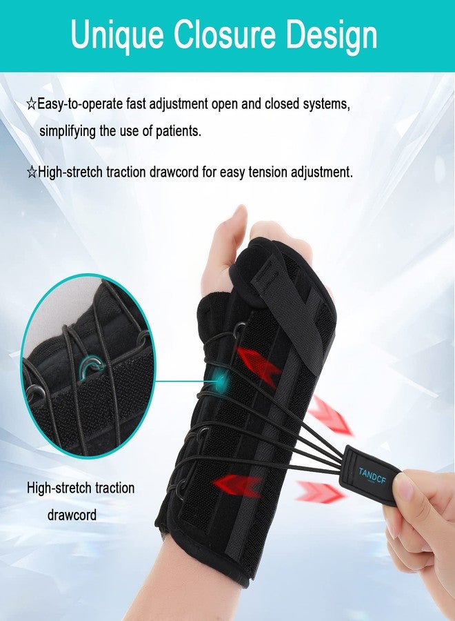 TANDCF bestlife Unisex Universal Wrist Lacer Wrist Brace for Carpal Tunnel Syndrome & De Quervain’s Syndrome,Adjustable Night Wrist Support Brace with Splints Right Hand For Women & Men,Great for Wrist Pain,Sprain,Sports Injuries,Joint Instability,Arthritis,Wrist Tendonitis(Right,Universal) - Image 2