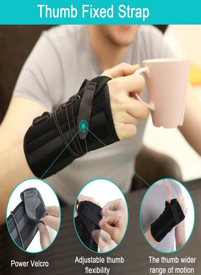 TANDCF bestlife Unisex Universal Wrist Lacer Wrist Brace for Carpal Tunnel Syndrome & De Quervain’s Syndrome,Adjustable Night Wrist Support Brace with Splints Right Hand For Women & Men,Great for Wrist Pain,Sprain,Sports Injuries,Joint Instability,Arthritis,Wrist Tendonitis(Right,Universal) - Image 4