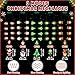 Traplace 5 PCS LED Christmas Light Up Necklaces 3 Modes Xmas Necklaces with 9 Bulbs Xmas Necklace Snowman Tree Santa Claus Design Christmas Party Supplies for Ugly Sweater Family Party - Image 4