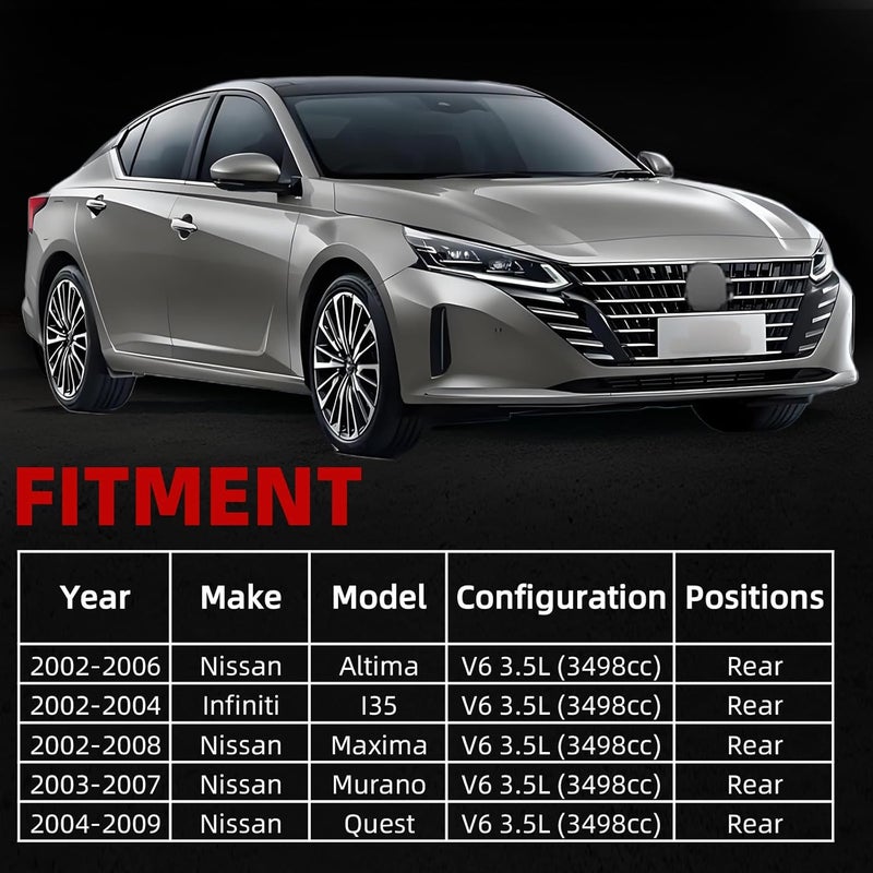 MITZONE Engine Valve Cover Set with Bolts & Oil Cap & Gaskets & Spark Plug Tube Seals & PCV Valve Compatible with 2002-2007 Nissan Altima Maxima Murano Quest Infiniti I35 VQ35DE V6 3.5L Part# 264-984 265-985 - Image 2