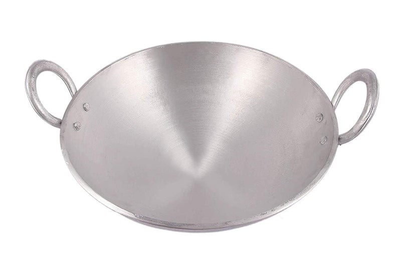 SHIFA CRAFT Aluminium kadhai Premium Range of Aluminum Kadhai Deep Kadai Non Induction Kadai Non Stick Kadai Deep Cooking 4 Litter - Image 3