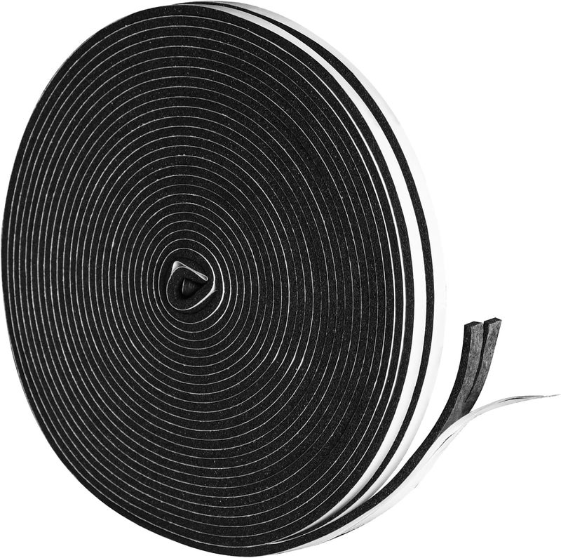 DGSL Foam Insulation Tape, 1/4In x 1/8In x 51Ft Weather Stripping Door Seal Strip for Doors and Windows,Sliding Door, Soundproofing Door Seal,Weatherstrip,Air Conditioning Seal Strip - Image 1