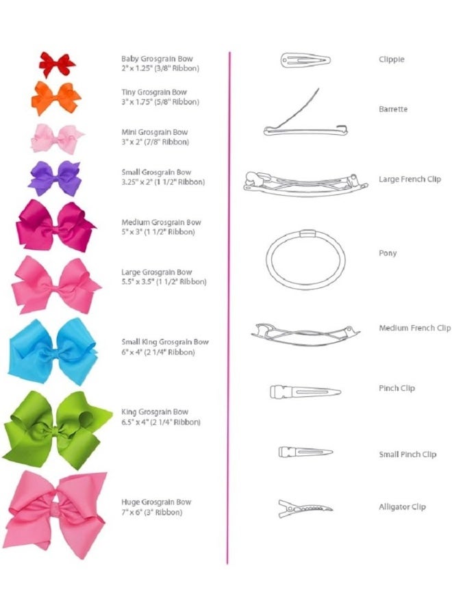Wee Ones Girls' Organza Double Hair Bow on a WeeStay Clip with Satin Knot Center, Mini, Light Pink - Image 4