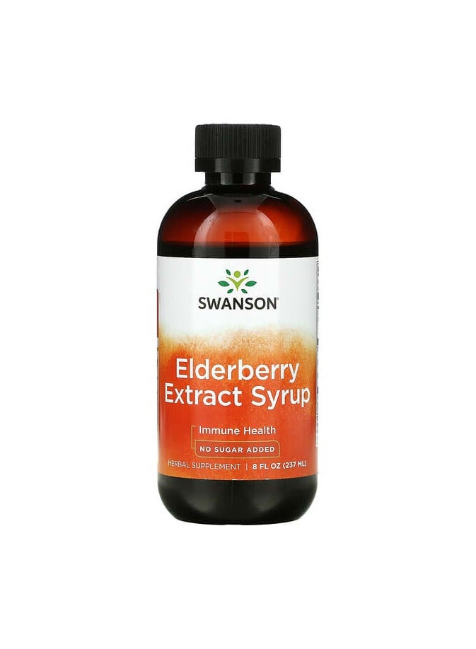 SWANSON Elderberry Extract Syrup, 8 fl oz (237 ml)