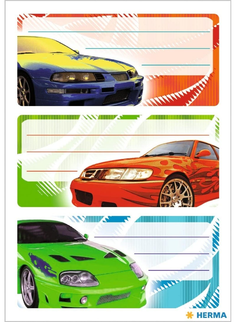 Herma Vario Sport Car Stickers for Notebooks, Modified Cars, JDM & Graffiti (9-Piece Set, 76x35mm) - Herma Vario School Car Stickers - Image 2