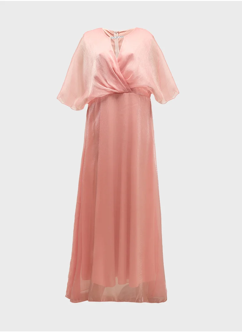 Khizana Plus Size Shimmer A-Line Dress