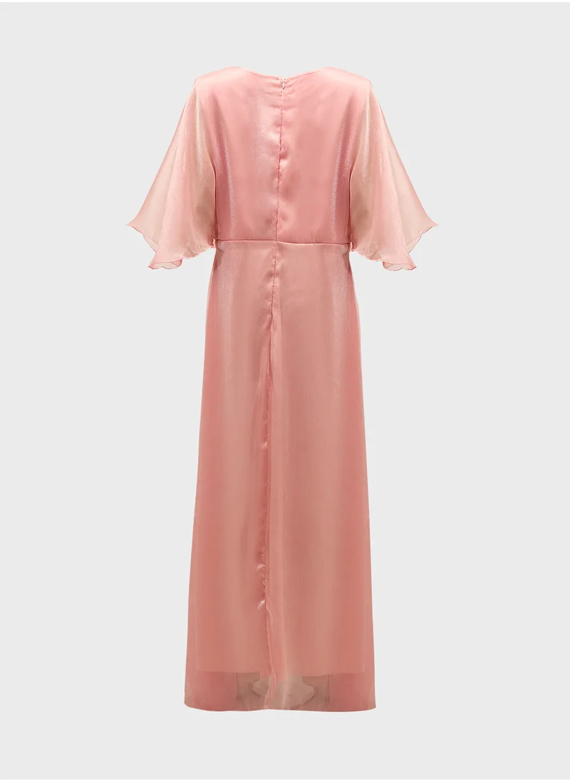 Khizana Plus Size Shimmer A-Line Dress