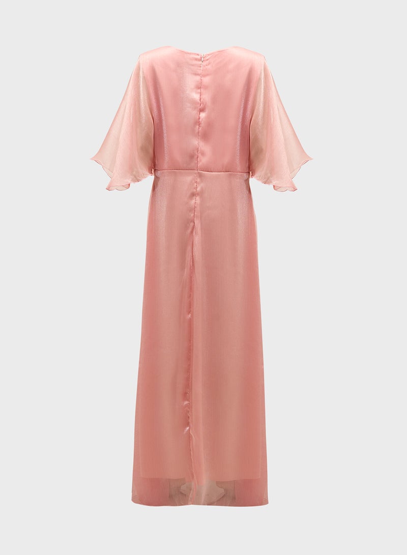 Khizana Plus Size Shimmer A-Line Dress  - Image 2