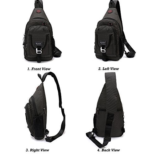 NICGID Sling Bag Chest Shoulder Backpack Crossbody Bags for Tablet Laptop Outdoor Hiking Men Women - Image 2
