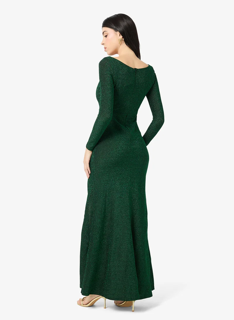 Ella Limited Edition Shimmer A-line Dress With Slit