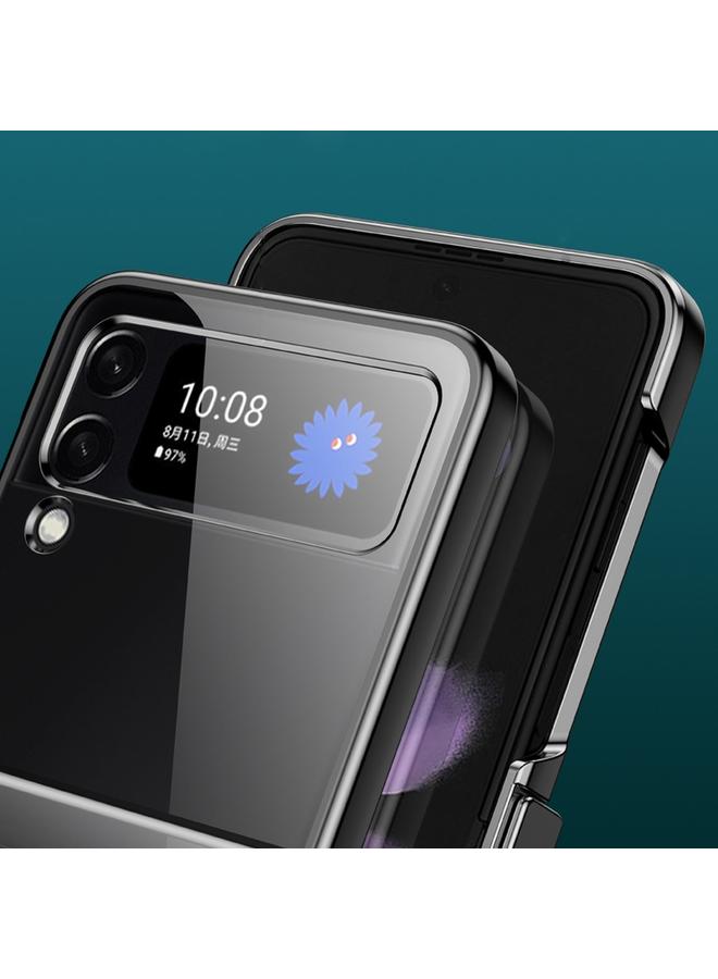 S-TOP Case For Samsung Galaxy Z Flip3 5G Electroplated Transparent PC Phone Case - Image 5