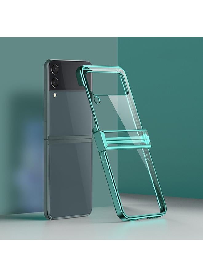 S-TOP Case For Samsung Galaxy Z Flip3 5G Electroplated Transparent PC Phone Case - Image 1