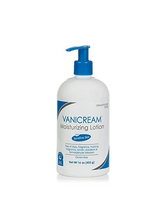 Vanicream لوشن مرطب أني كريم مع مضخة 16 أونصة سائلة (1 رطل) مصنّع بدون مهيجات شائعة لذوي البشرة الحساسة - Image 1