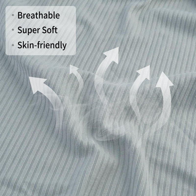 Viviland Jersey Swaddle Blanket, Ultra Soft Stretchy Receiving Blanket, Newborn Swaddle Wrap for Boys & Girls, 40 x 30 inches, 2 Pcs - Image 2