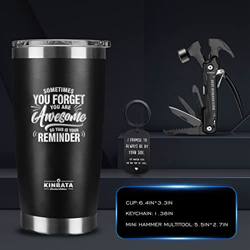 kinbata Gifts for Husband from Wife-Best Anniversary Basket Gifts for Men who has everything Fathers Day Funny Birthday Gift Ideas for Him Christmas Unique Romantic Presents Sets, All in One Hammer Multitool - Image 2