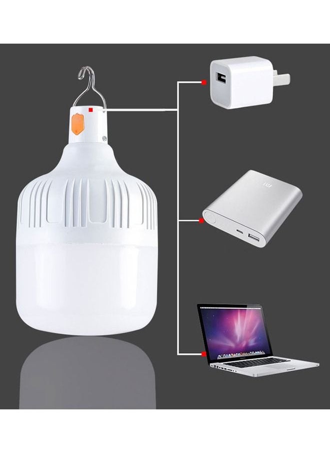 غاز - لمبة LED قابلة للشحن USB بيضاء 220 وات - Image 1