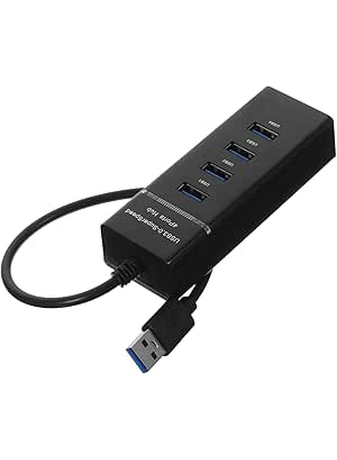 USB Hub 4 Port USB Splitter High Speed Data Transfer Cable for Laptop PC - Image 1