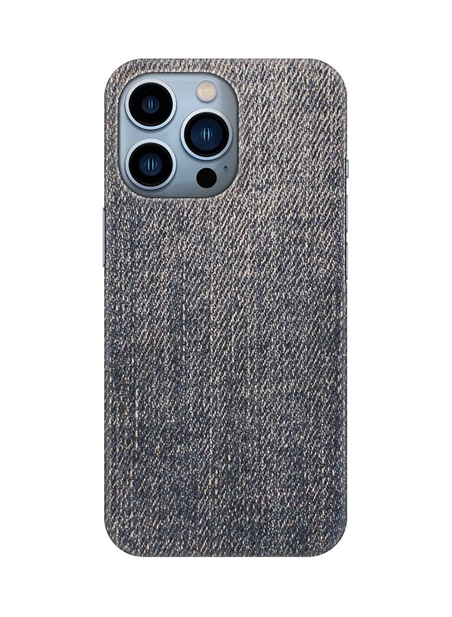 Stylizedd Case for iPhone 15 Pro Slim Snap Classic Series Mobile Cover Hard PC Shield Matte Finish Phone CasePrint - Dark Denim Print - Image 1