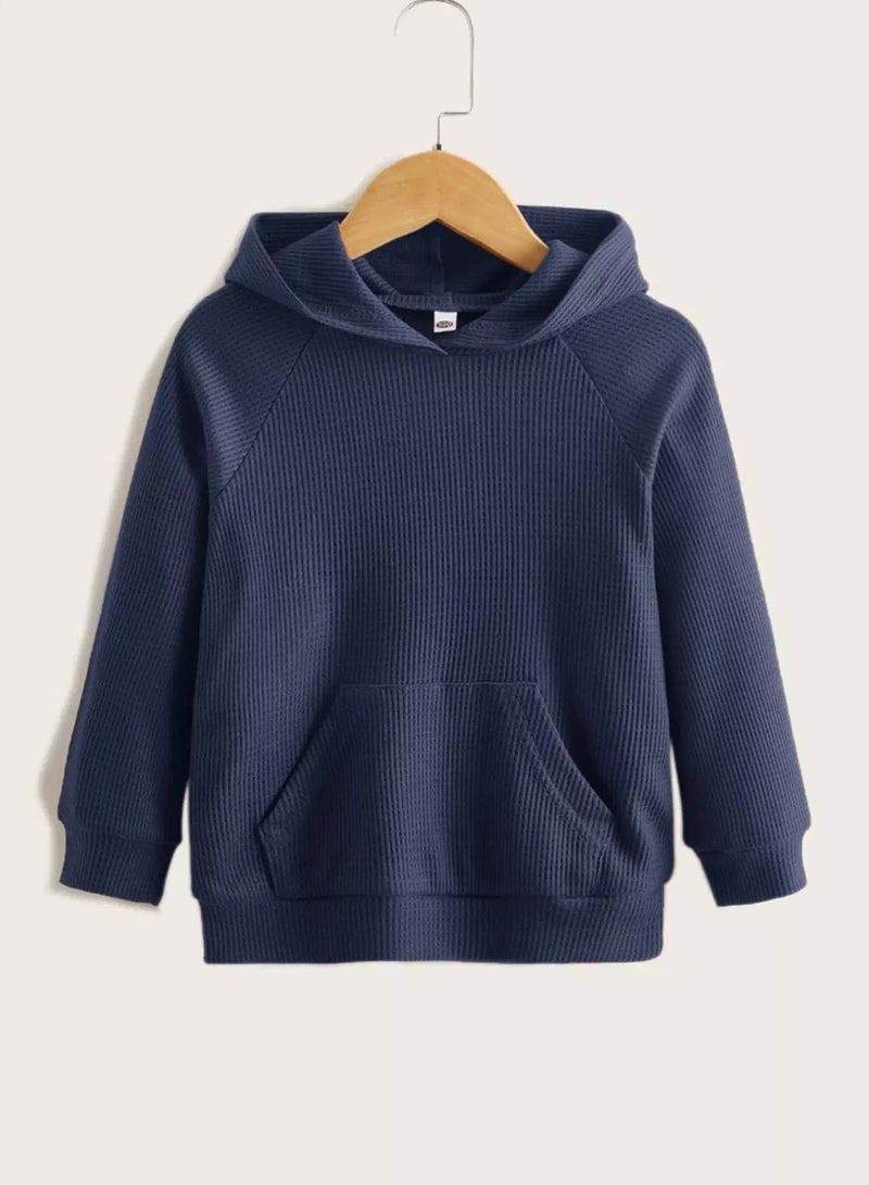 Toddler Boys Solid Kangaroo Pocket Hoodie  - Image 1