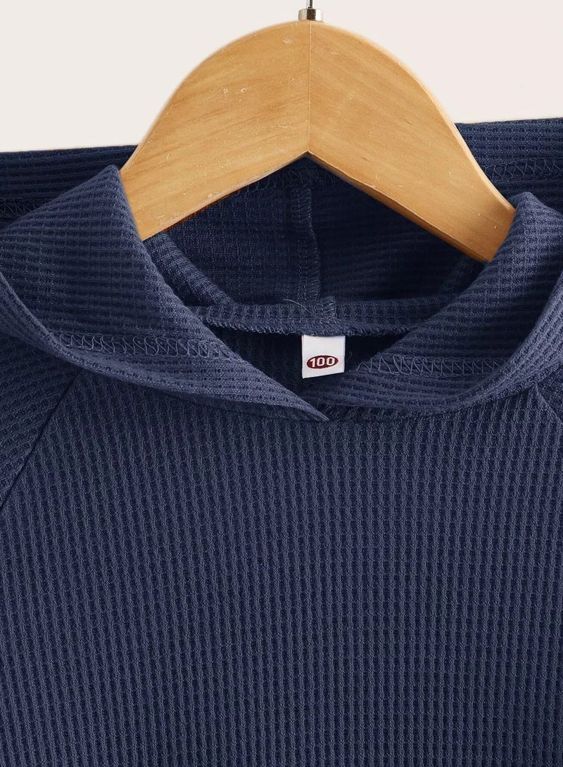 Toddler Boys Solid Kangaroo Pocket Hoodie  - Image 3