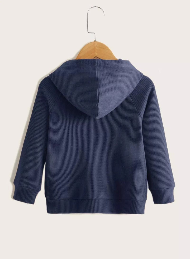 Toddler Boys Solid Kangaroo Pocket Hoodie  - Image 2