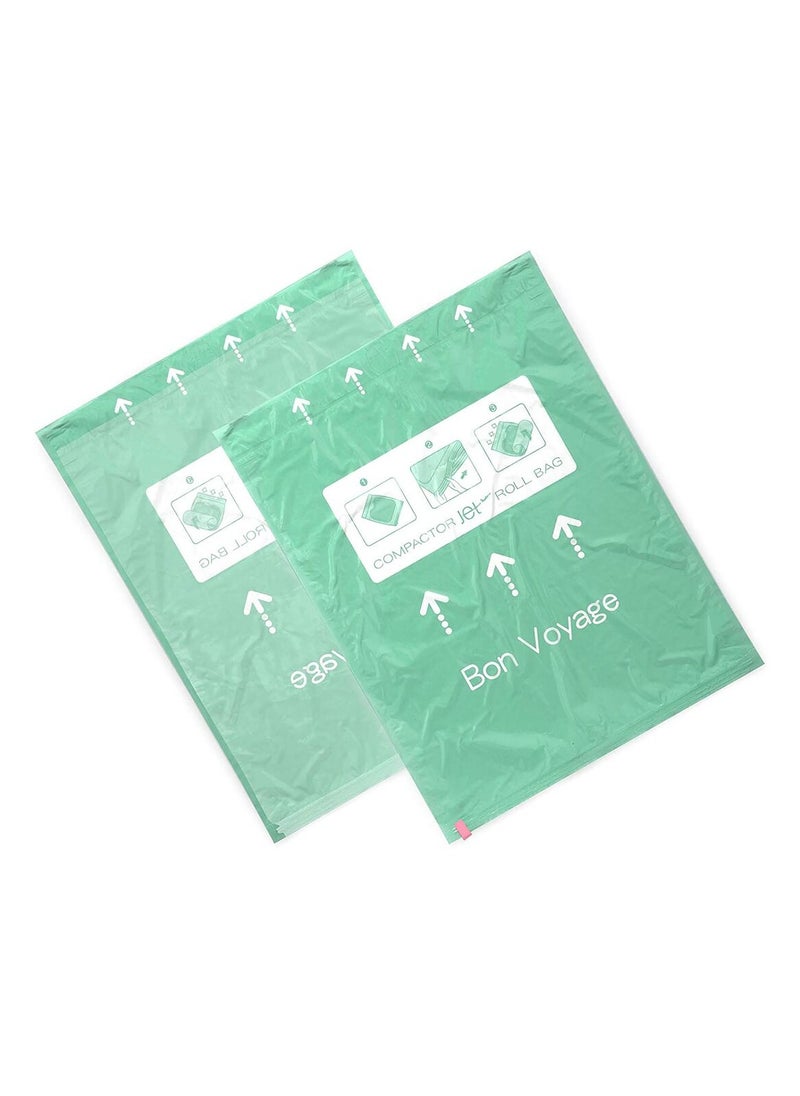 COMPACTOR Compactor 2-Piece Vacuum Storage Bag Green Large  - Image 2