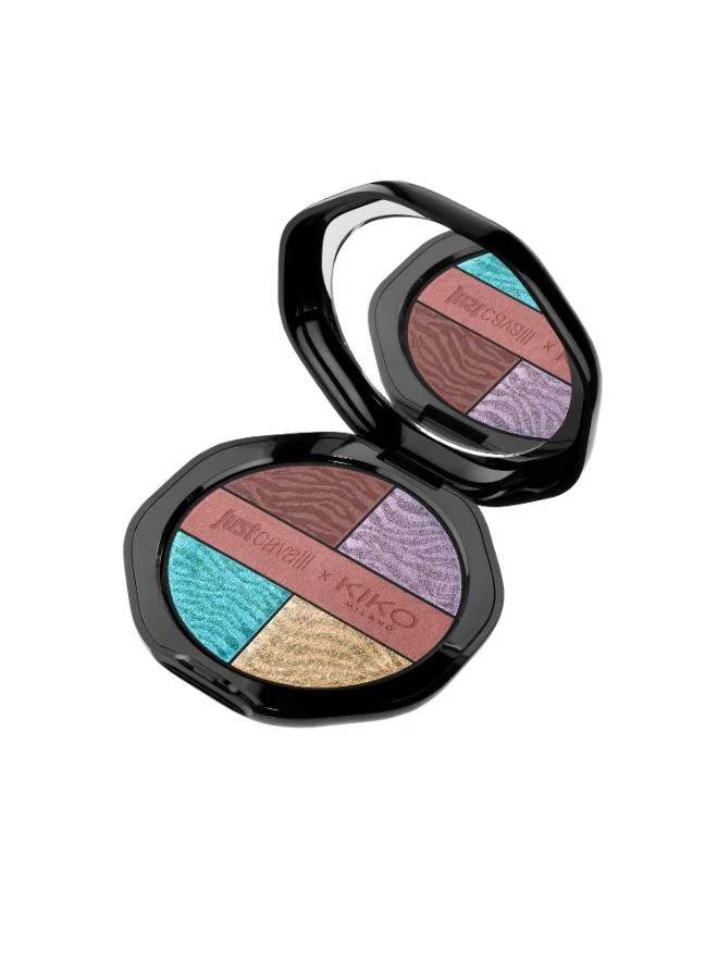 Kiko Milano just iconic Just Cavalli X Kiko Milano Gaze Wardrobe Eyeshadow Palette 01 Just Iconic for Women | Best Price UAE