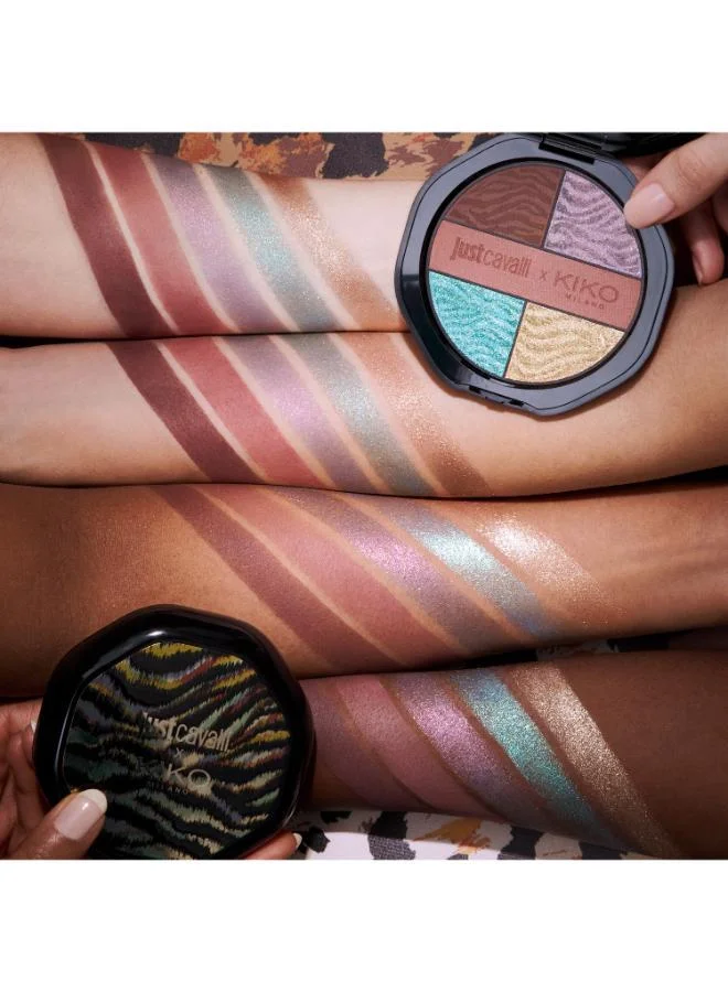 Kiko Milano just iconic Just Cavalli X Kiko Milano Gaze Wardrobe Eyeshadow Palette 01 Just Iconic for Women | Best Price UAE