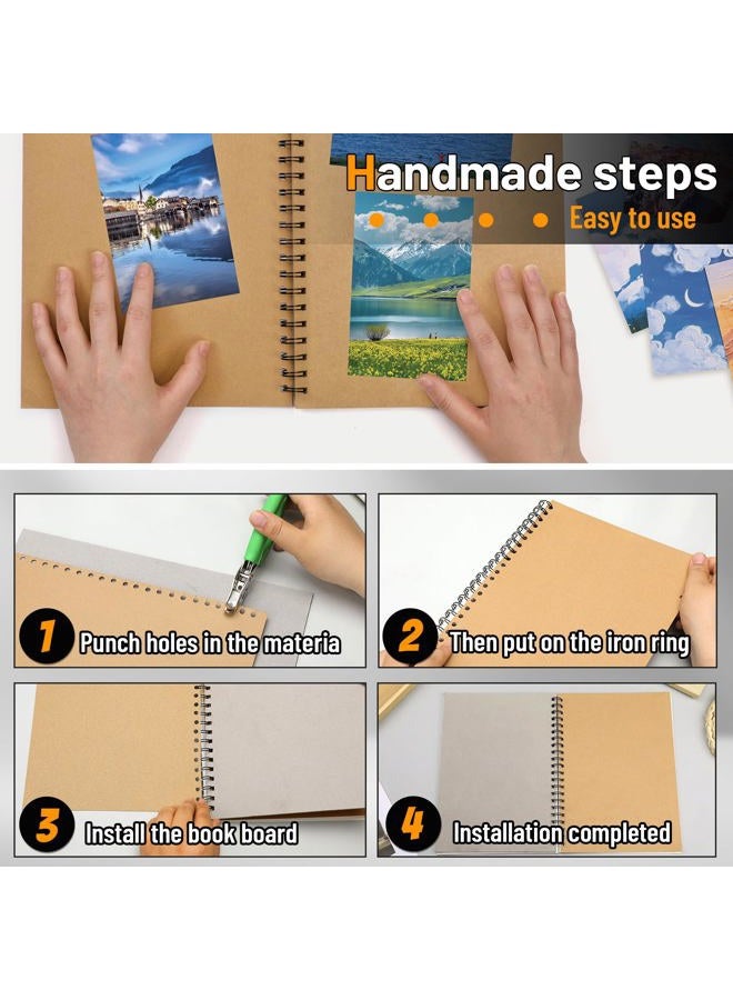 JNENERY 20Pcs Chipboard, 5 x 7" Book Board for Book Binding, 50pt Cover Cardboard Sheets for Crafts, Thick Sturdy Kraft Board, Heavy Duty Chip Board for Bookbinding, DIY Projects, Packaging - Image 5