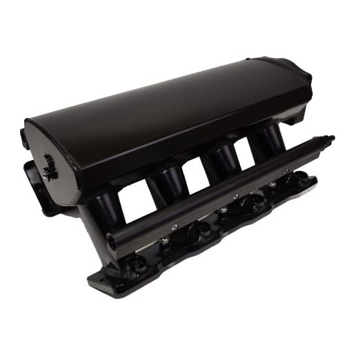 A-Team Performance - Intake Manifold 102mm Throttle Body Sheet Metal Fabricated - Compatible With Chevrolet GMC Pontiac LS LS1 LS2 LS6 EFI Black - LS2 Intake Manifold - Includes Gaskets And Hardware - Image 3