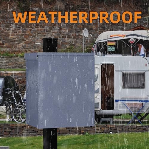 Joinfworld Temporary Power Outlet Panel Weatherproof, Thicker Prewired RV Electrical Panel with UL Listed 20, 30, 50 Amp Receptacle Outlet Box Installed for Hookup Camper Travel Trailer Motorhome - Image 5