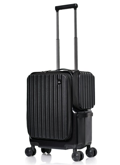 Morano smart carry-on 20'' inch luggage with large storage compartments a side pocket with a special lock and a pocket for tablets and documents Size  37*28*50 cm