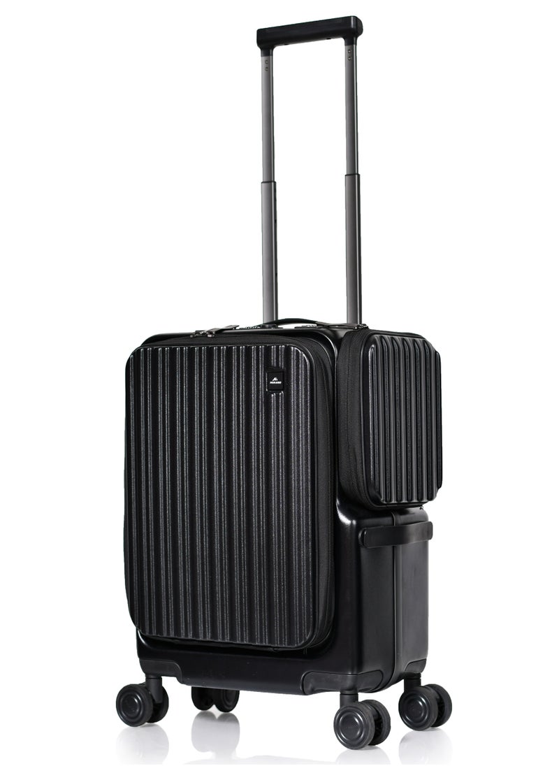 MORANO - Morano smart carry-on 20'' inch luggage with large storage compartments a side pocket with a special lock and a pocket for tablets and documents Size  37*28*50 cm - Image 1