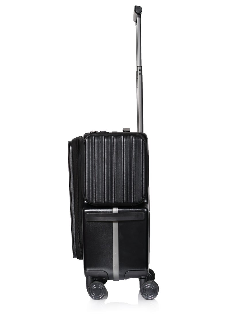 MORANO - Morano smart carry-on 20'' inch luggage with large storage compartments a side pocket with a special lock and a pocket for tablets and documents Size  37*28*50 cm - Image 1