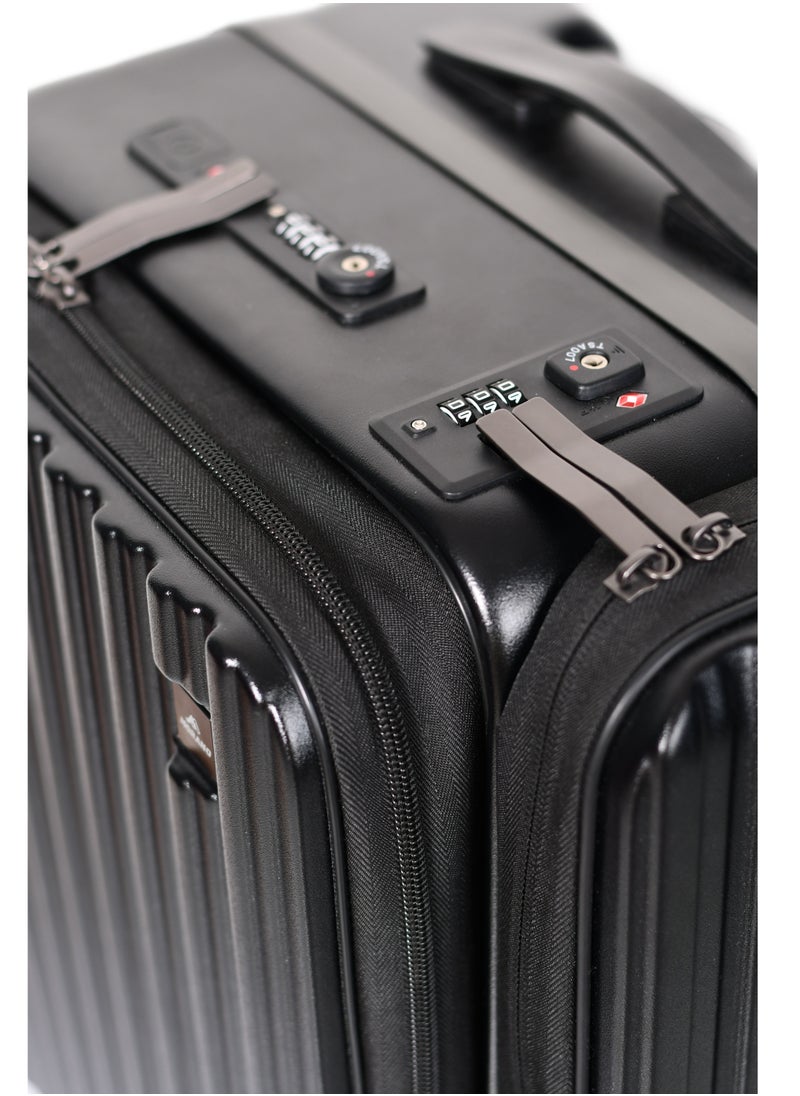 MORANO - Morano smart carry-on 20'' inch luggage with large storage compartments a side pocket with a special lock and a pocket for tablets and documents Size  37*28*50 cm - Image 1