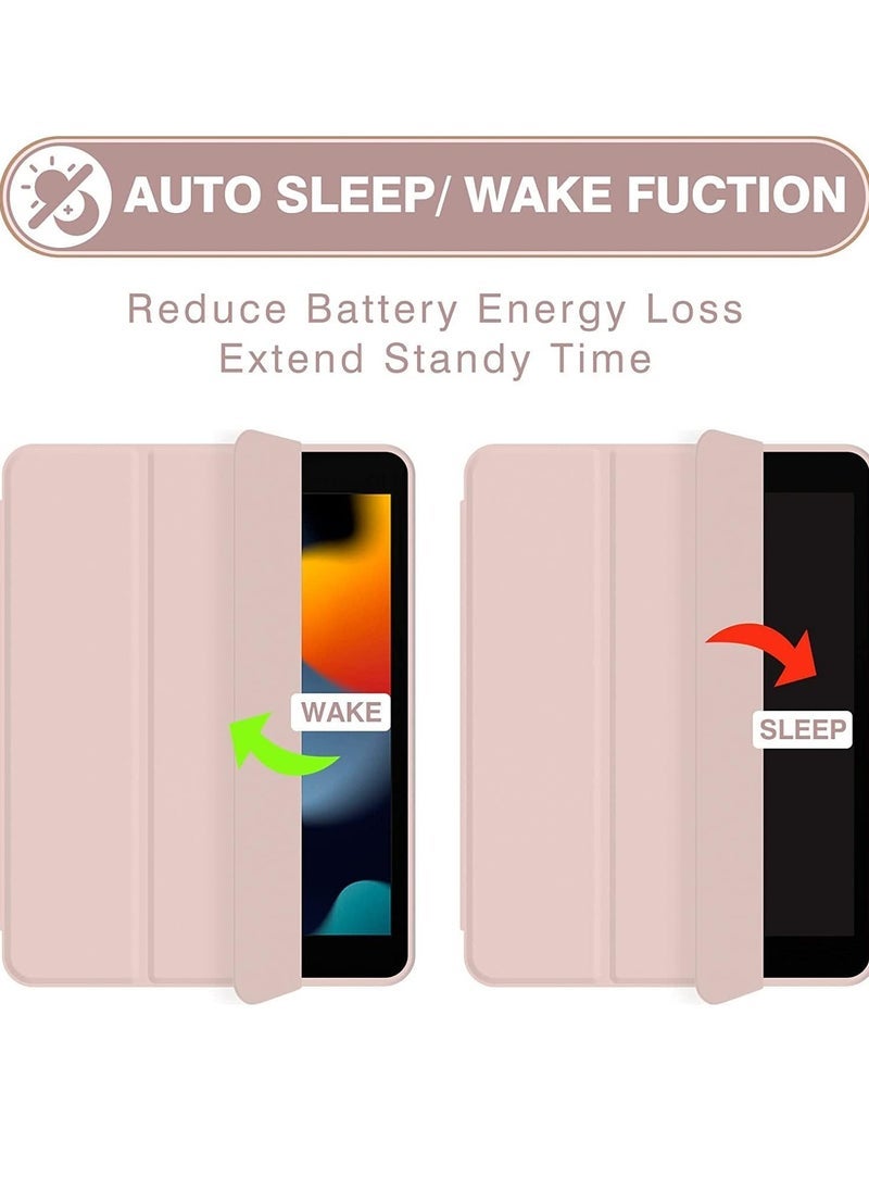 ELTRAZONE iPad 10.2 Case  iPad 9th 8th 7th Generation Case Auto Wake & Sleep Cover  Protective Cover with Pencil Holder Having Slim Soft TPU Back Smart Trifold Stand  Pink - Image 5