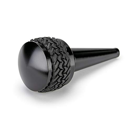 DV8 Offroad Replacement Shift Knob for 2011-2018 Wrangler JK | Automatic Transmission | Billet Aluminum Construction | Rubber Tire Tread Grip - Image 3