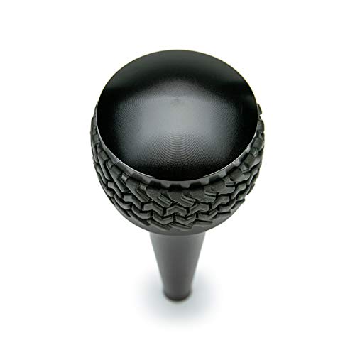 DV8 Offroad Replacement Shift Knob for 2011-2018 Wrangler JK | Automatic Transmission | Billet Aluminum Construction | Rubber Tire Tread Grip - Image 2