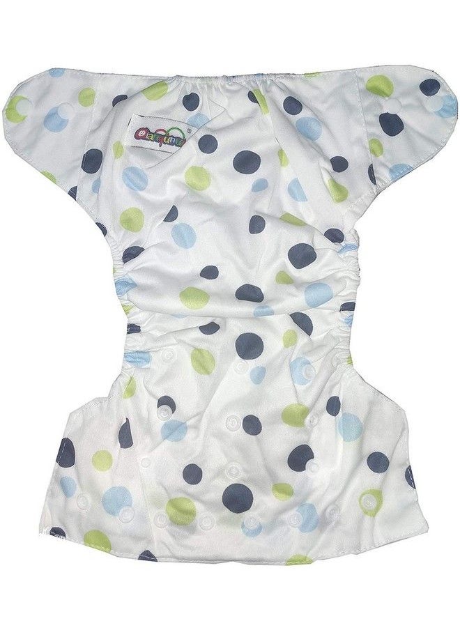 Chinmay Kids - Combo Of Reusable Baby Washable Cloth Diaper Nappies With Multi Layered Micro Fibre Baby Insert Pads (Printed) (Set Of 2) (Assorted Colours) - Image 1