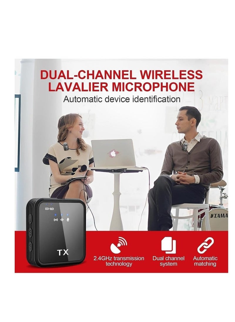Super ZYouth Wireless Lavalier Microphone, TikTok Live Mobile Video Recording 2.4G Noise Reduction Mini Microphone for Live Video, Recording Vlog, Interview, Online Classroom  - Image 5