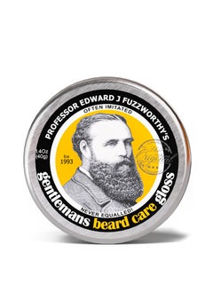 PROFESSOR EDWARD J FUZZWORTHY'S Professor Fuzzworthy's Beard Balm Gloss Leave In Conditioner All Natural Organic Beard Care with Leatherwood Honey & Essential Plant Oils | Handmade in Tasmania Australia- 40g  - Image 1