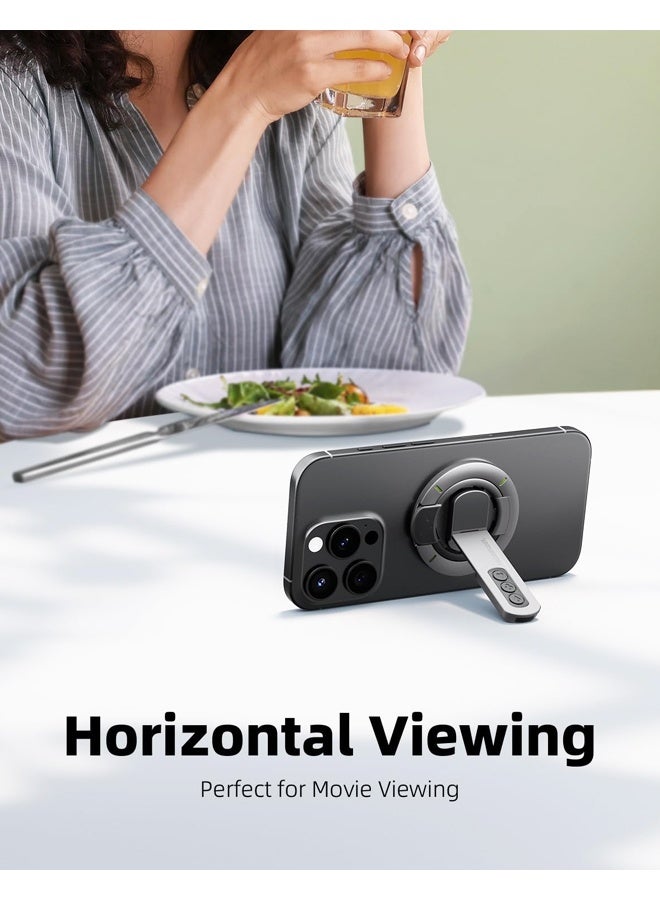 حامل الهاتف MagSafe، حامل حلقة الإصبع المغناطيسي 3 في 1 مع مغناطيس مزدوج الجوانب، حامل الهاتف المغناطيسي لسلسلة iPhone 17/16/15/14/13/12 - Image 5