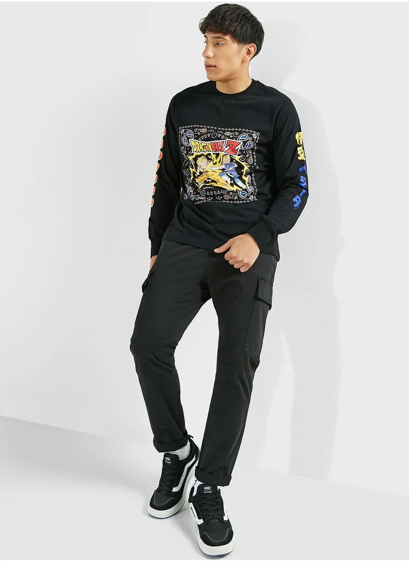 CRIMINAL DAMAGE Dragon Ball Z Goku Vs Vegeta Sweatshirt
