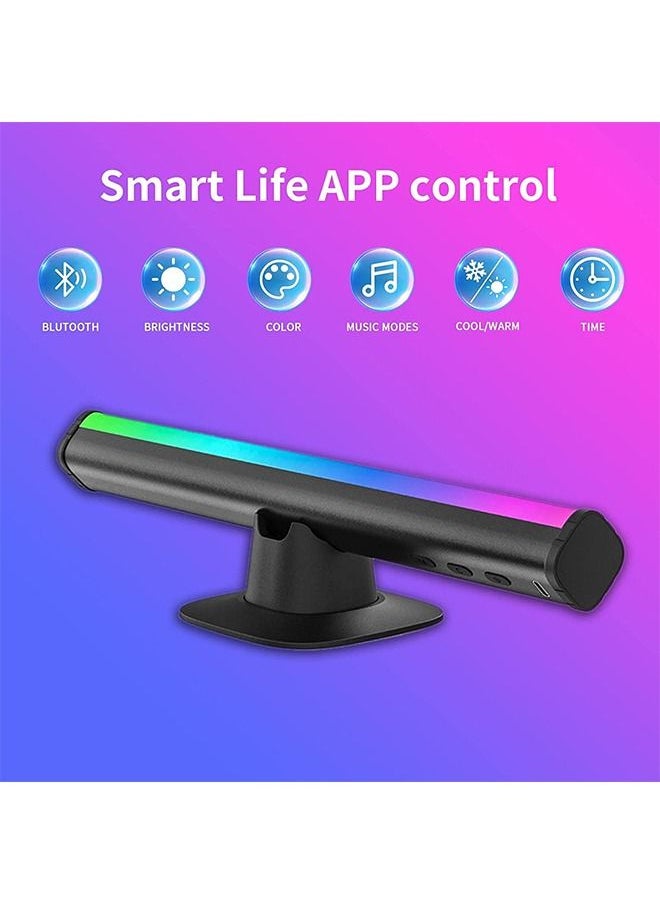 PADOM - Padom Smart LED Light Bars, RGB Flow Light Bar, Gaming Lights, Ambient Lighting with 20 Scene Modes and Music Sync Modes,Bluetooth Color Light Bar for Gaming Setup, Entertainment, PC, TV, Room Decor - Image 1