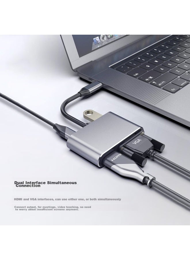 Iskytype-c Expansion Dock, Usb-c To Hdmi/vga Converter, 4k, For Apple Computers Macbook, Expands Ipad Pro, Connects To Tv Projector, Adapter For Huawei Tablets - Image 4
