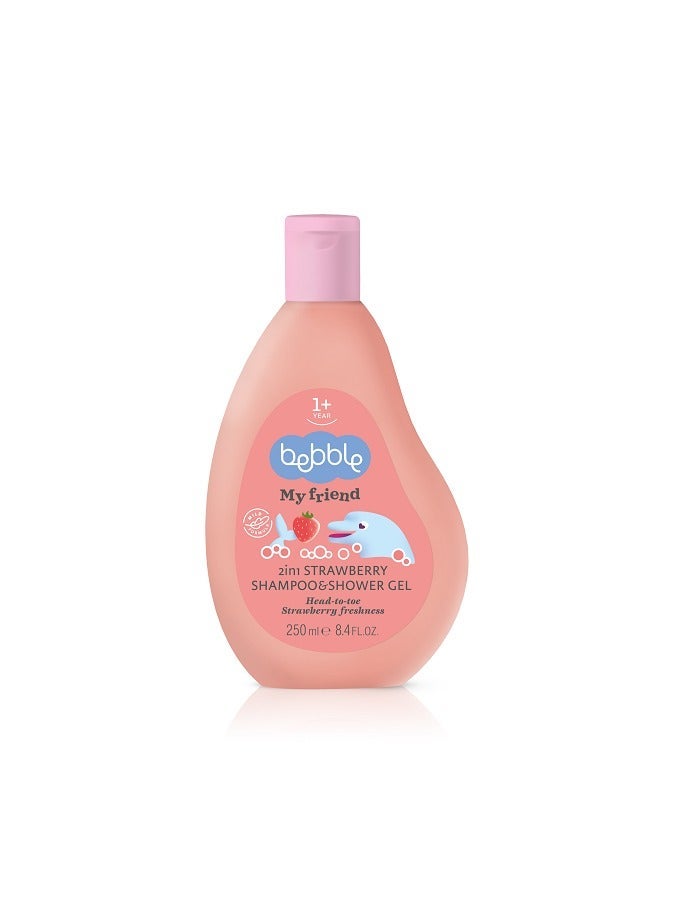 Bebble MyFriend 2-in-1 Strawberry Shampoo & Shower Gel 250ml